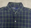 画像3: 90'S RALPH LAUREN ロゴ無し タブカラー ポプリンシャツ チェック柄 (VINTAGE)