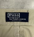 画像2: 90'S RALPH LAUREN "ボックスロゴ" ツープリーツ チノパンツ ベージュ USA製 (VINTAGE)
