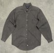 画像1: 90'S RALPH LAUREN ツイル BDシャツ チャコール USA製 (VINTAGE)