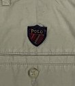 画像5: 90'S RALPH LAUREN "クレストロゴ" ツープリーツ ポプリンパンツ ベージュ TALONジップ USA製 (VINTAGE)