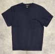 画像1: 90'S J.CREW 旧タグ ポケット付き 半袖 Tシャツ ネイビー (VINTAGE)