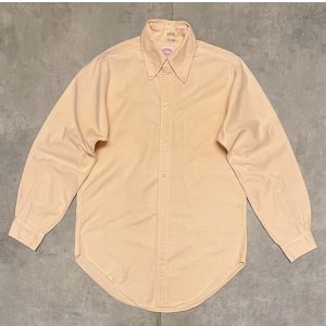 画像: 70'S BROOKS BROTHERS "MAKERS" 6ボタン オックスフォード BDシャツ ライトオレンジ USA製 (VINTAGE)