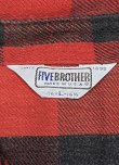 画像2: 80'S FIVE BROTHER 三角タグ ヘビーフランネル ワークシャツ チェック柄 USA製 (VINTAGE)