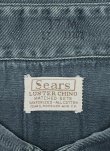 画像2: 60'S SEARS "LUSTER CHINO" コットン100% ワークシャツ ダークグリーン (VINTAGE)