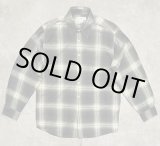 画像: 90'S J.CREW 旧タグ レーヨン混 長袖シャツ オンブレチェック ポルトガル製 (VINTAGE)