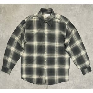 画像: 90'S J.CREW 旧タグ レーヨン混 長袖シャツ オンブレチェック ポルトガル製 (VINTAGE)