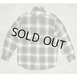 画像: 90'S J.CREW 旧タグ レーヨン混 長袖シャツ オンブレチェック ポルトガル製 (VINTAGE)