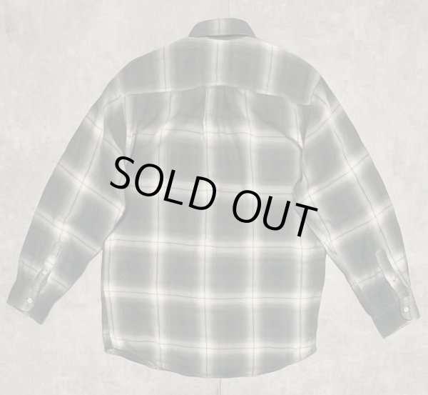 画像3: 90'S J.CREW 旧タグ レーヨン混 長袖シャツ オンブレチェック ポルトガル製 (VINTAGE)
