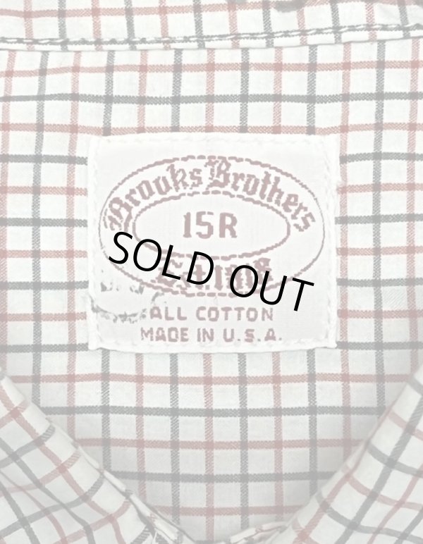 画像2: 80'S BROOKS BROTHERS ポプリン BDシャツ タッターソールチェック USA製 (VINTAGE)
