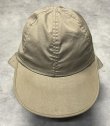 画像2: 80'S LL Bean ネックガード付き コットン ロングビルキャップ タン USA製 (VINTAGE)