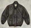 画像1: 90'S LL Bean "A-2" レザー フライトジャケット ダークブラウン TALONジップ USA製 (VINTAGE)
