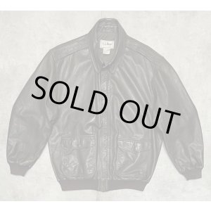 画像: 90'S LL Bean "A-2" レザー フライトジャケット ダークブラウン TALONジップ USA製 (VINTAGE)