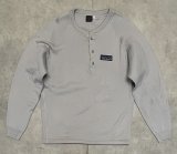 画像: 80'S PATAGONIA デカタグ ヘンリーネックシャツ グレー (VINTAGE)