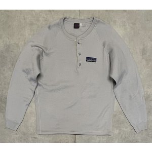 画像: 80'S PATAGONIA デカタグ ヘンリーネックシャツ グレー (VINTAGE)