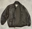 画像4: 90'S LL Bean "A-2" レザー フライトジャケット ダークブラウン TALONジップ USA製 (VINTAGE)