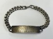 画像1: 40'S アメリカ軍 スターリングシルバー ミリタリー IDプレート チェーンブレスレット シルバー (VINTAGE)