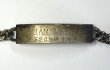 画像2: 40'S アメリカ軍 スターリングシルバー ミリタリー IDプレート チェーンブレスレット シルバー (VINTAGE)