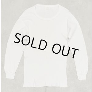 画像: 70'S SEARS コットン100% サーマル 長袖 Tシャツ ホワイト USA製 (VINTAGE)