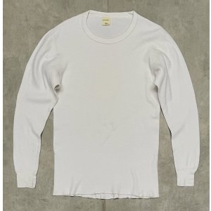 画像: 80'S St JOHN'S BAY コットン100% サーマル 長袖 Tシャツ ホワイト USA製 (VINTAGE)