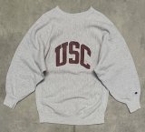 画像: 90'S CHAMPION "USC" 刺繍タグ リバースウィーブ グレー USA製 (VINTAGE)