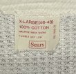 画像2: 70'S SEARS コットン100% サーマル 長袖 Tシャツ ホワイト USA製 (VINTAGE)