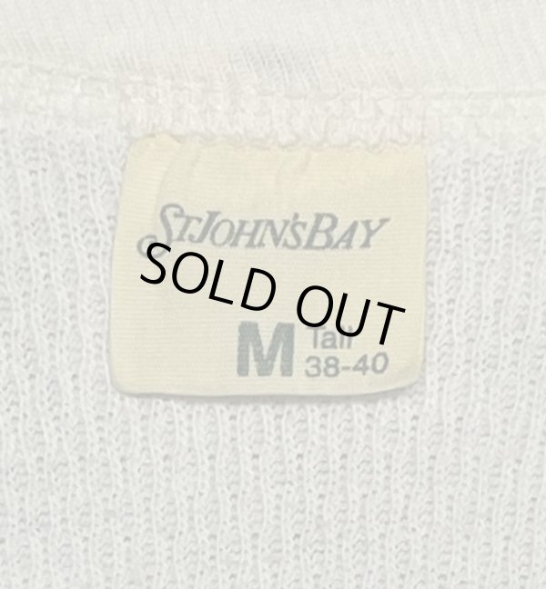 画像2: 80'S St JOHN'S BAY コットン100% サーマル 長袖 Tシャツ ホワイト USA製 (VINTAGE)