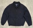画像1: 90'S RALPH LAUREN チンスト付き ポプリン ドリズラージャケット ネイビー (VINTAGE)