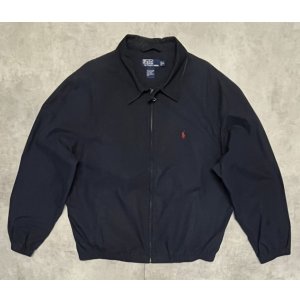 画像: 90'S RALPH LAUREN チンスト付き ポプリン ドリズラージャケット ネイビー (VINTAGE)