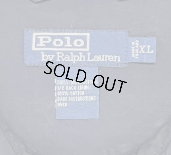 画像2: 90'S RALPH LAUREN チンスト付き ポプリン ドリズラージャケット ネイビー (VINTAGE)