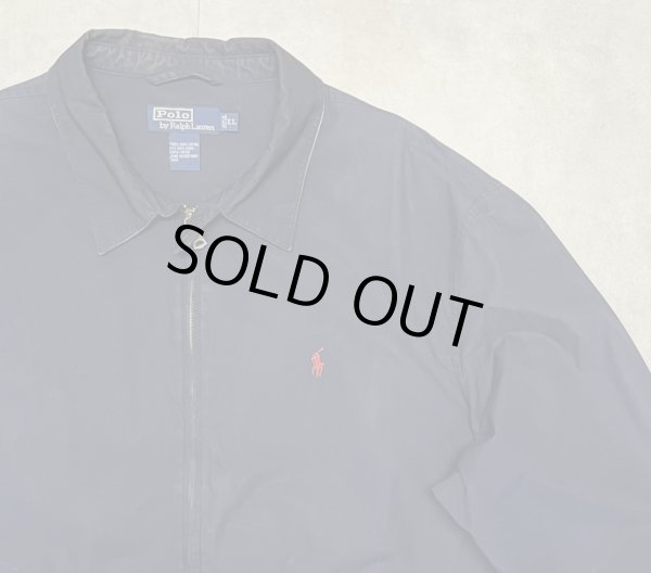 画像4: 90'S RALPH LAUREN チンスト付き ポプリン ドリズラージャケット ネイビー (VINTAGE)