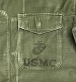 画像3: 50'S アメリカ軍 USMC "P-58" ステンシル入り コットンサテン ユーティリティシャツ (VINTAGE)