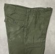 画像4: 60'S アメリカ軍 US ARMY "OG107" コットンサテン ベイカーパンツ ミリタリーグリーン (VINTAGE)