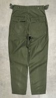画像6: 60'S アメリカ軍 US ARMY "OG107" 初期モデル コットンサテン 平ボタン ベイカーパンツ ミリタリーグリーン (VINTAGE)