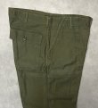 画像3: 70'S アメリカ軍 US ARMY "OG107" コットンサテン ベイカーパンツ ミリタリーグリーン (VINTAGE)