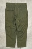 画像4: 70'S アメリカ軍 US ARMY "OG107" コットンサテン ベイカーパンツ ミリタリーグリーン (VINTAGE)