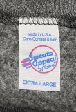 画像2: 80'S SWEATS APPEAL BY TULTEX ラグランスリーブ スウェットシャツ チャコール USA製 (VINTAGE)