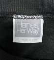 画像2: 90'S HANES "HER WAY" ラグランスリーブ スウェットシャツ ブラック USA製 (VINTAGE)