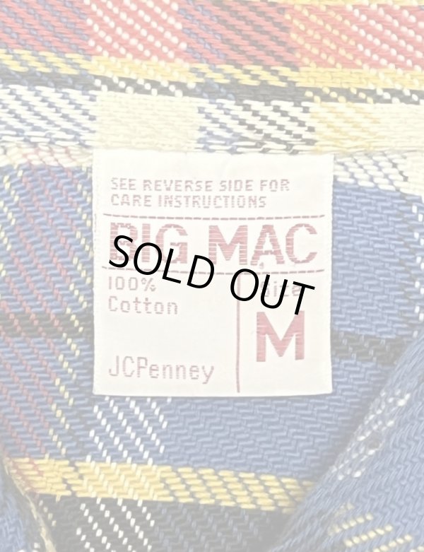 画像2: 70'S BIG MAC コットン100% フランネルシャツ チェック柄 (DEADSTOCK)