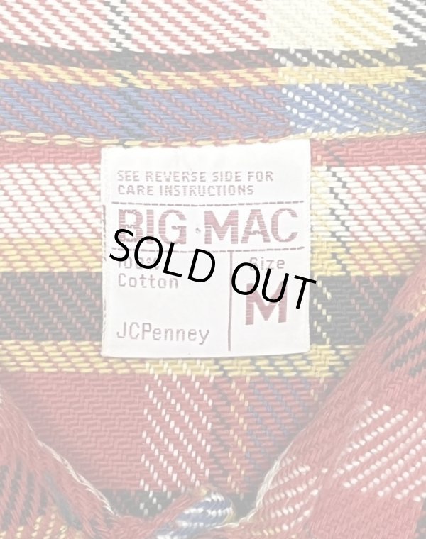 画像2: 70'S BIG MAC コットン100% フランネルシャツ チェック柄 (DEADSTOCK)