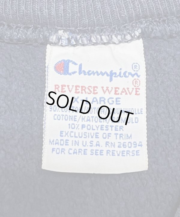 画像2: 90'S CHAMPION "VIRGINIA" 刺繍タグ リバースウィーブ ネイビー USA製 (VINTAGE)