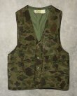 画像1: 60'S LL Bean 筆記体タグ 中綿入り ハンティングベスト カモ (VINTAGE)