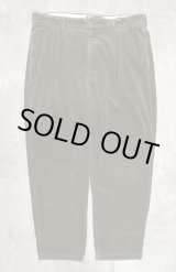 画像: 90'S RALPH LAUREN "ANDREW PANT" ツープリーツ 太畝 コーデュロイパンツ オリーブ (VINTAGE)