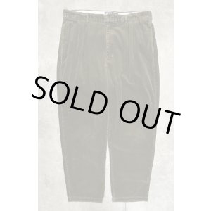 画像: 90'S RALPH LAUREN "ANDREW PANT" ツープリーツ 太畝 コーデュロイパンツ オリーブ (VINTAGE)