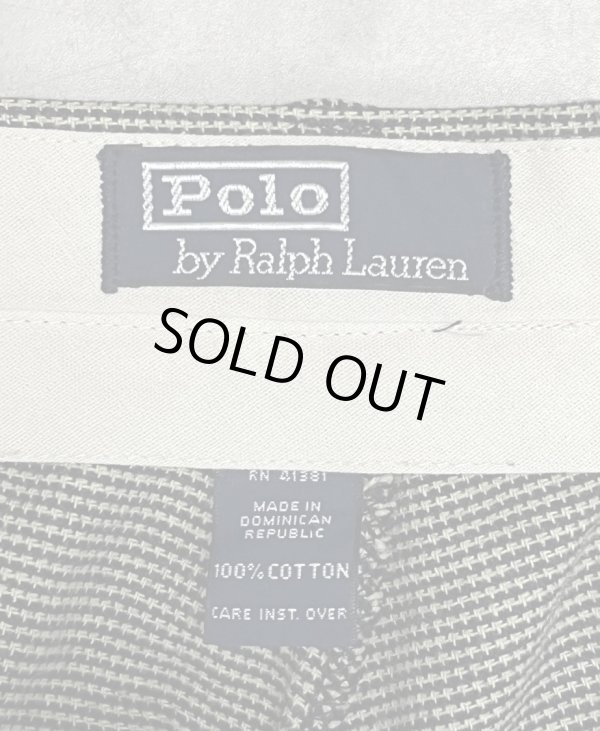 画像2: 90'S RALPH LAUREN ツープリーツ スラックス ハウンドトゥース柄 W33L30 (VINTAGE)