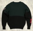 画像5: 90'S RALPH LAUREN "SUICIDE SKI" ウール100% ローゲージ ニット ダークグリーン/ブラック (VINTAGE)