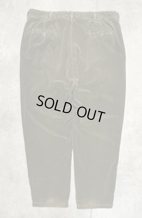 画像3: 90'S RALPH LAUREN "ANDREW PANT" ツープリーツ 太畝 コーデュロイパンツ オリーブ (VINTAGE)
