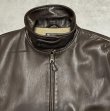 画像3: 90'S RALPH LAUREN チンスト付き 裏地付き レザー ドリズラージャケット ブラウン (VINTAGE)