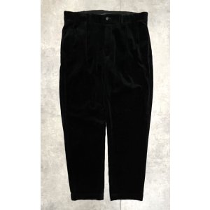 画像: 90'S RALPH LAUREN "ETHAN PANT" ツープリーツ 太畝 コーデュロイパンツ ブラック (VINTAGE)