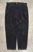 画像1: 90'S RALPH LAUREN "ANDREW PANT" ツープリーツ 太畝 コーデュロイパンツ ネイビー (VINTAGE)