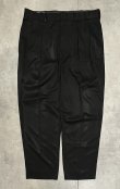 画像1: 90'S RALPH LAUREN ツープリーツ スラックス ブラック W36L30 (VINTAGE)